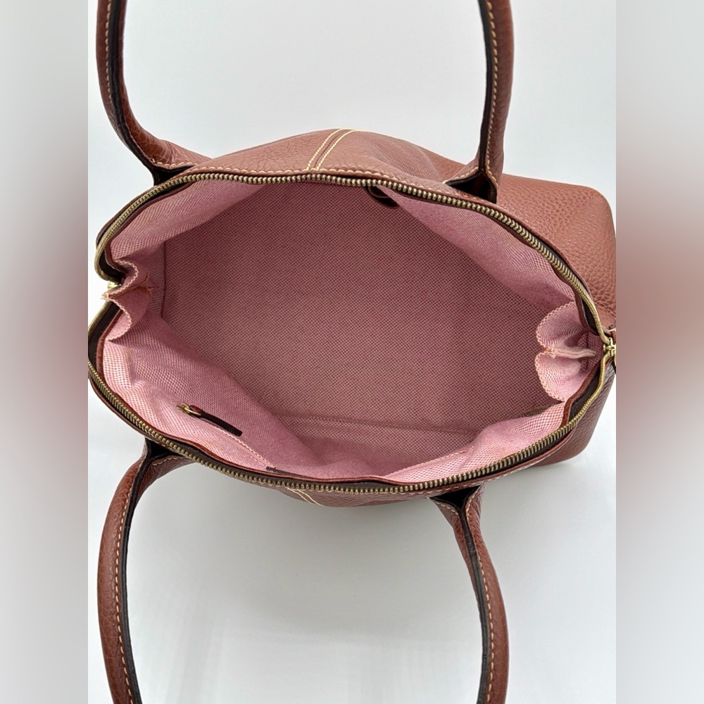 Dooney & Bourke Brown Pebble Leather Shoulder Bag - Picture 9 of 9